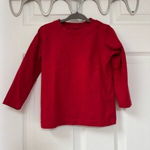 🍒 Primary Red Long Sleeve Shirt